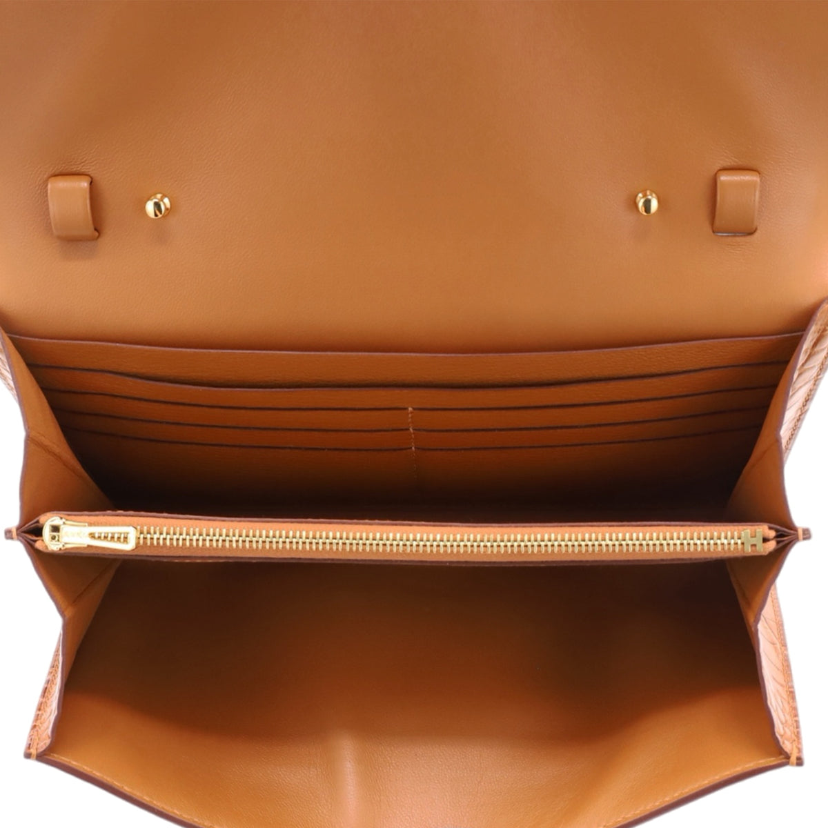 Constance Long to Go Alligator Matte Gold GP BStamp