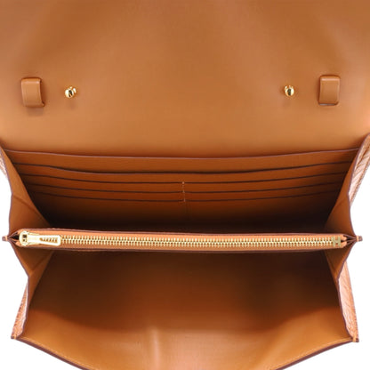 Constance Long to Go Alligator Matte Gold GP BStamp