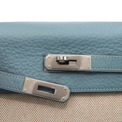 Kelly 32 Toile Ash Togo Ciel SS □M engraved