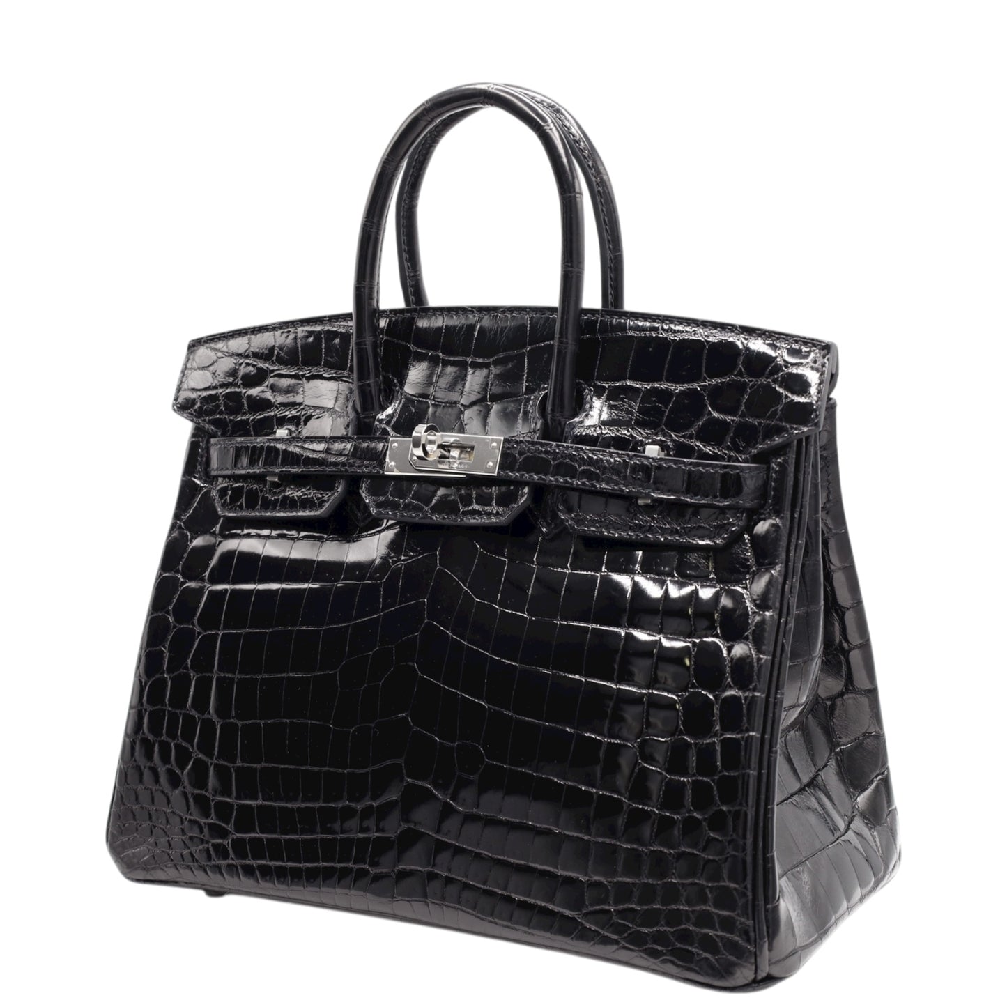 バーキン25　ニロティカス　ブラック　SS　D刻印