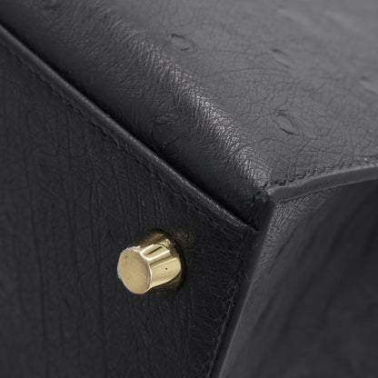 Kelly 25 鸵鸟黑 GP K 印章