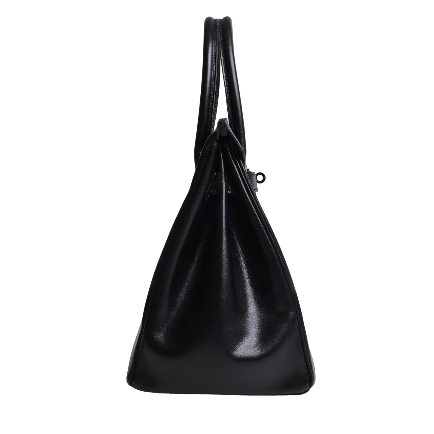 Birkin 30 Saw Black Box Calf □N Engraved