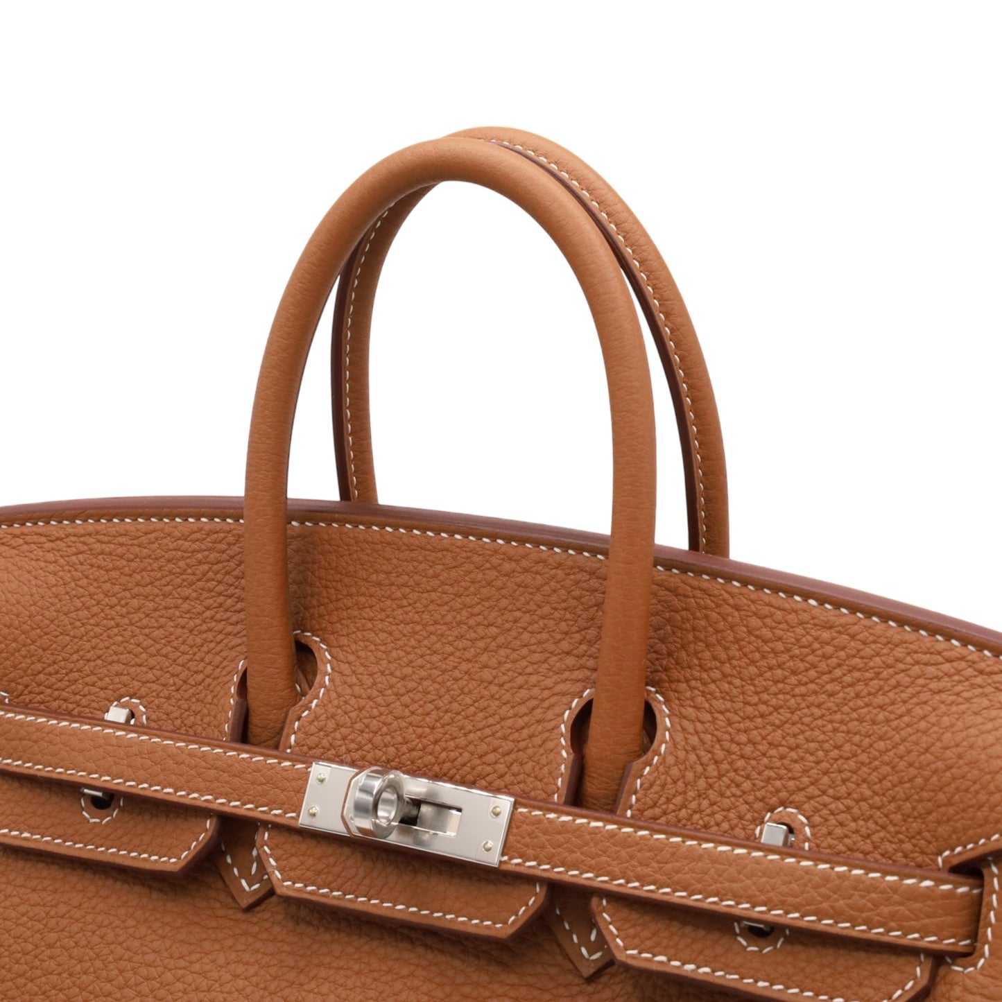 Birkin 25 Togo Gold SS KStamp