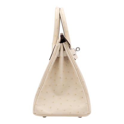 バーキン25　オーストリッチ　ナタ　SS　U刻印