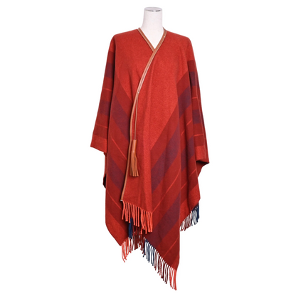 ロカバール　カシミヤ混　カーフ　レッド