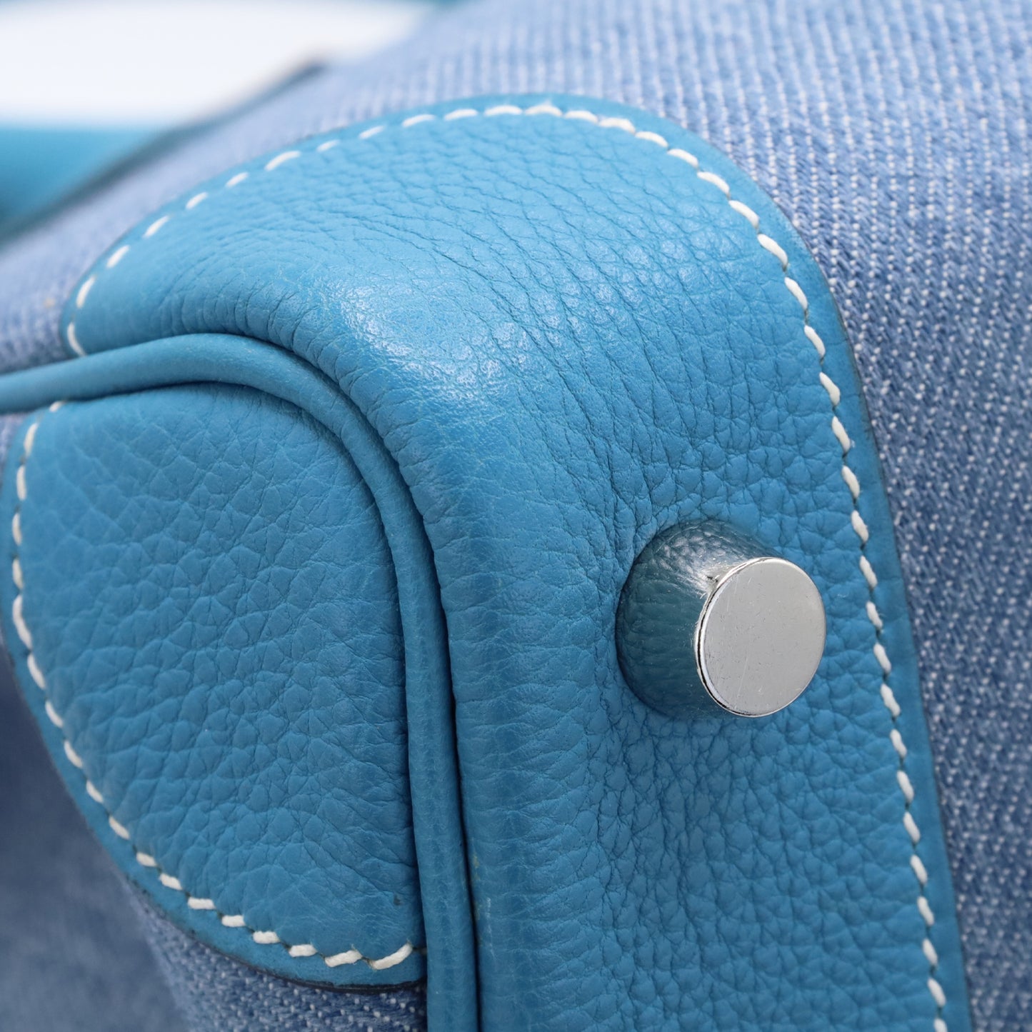 Birkin 30 Toile Jean Togo 蓝色牛仔裤 SS □F刻印