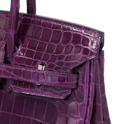 Birkin 25 尼罗紫水晶 SS XStamp