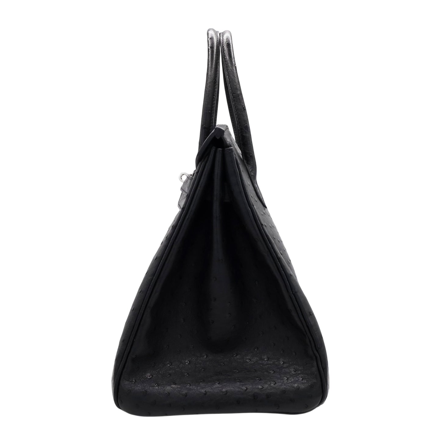 Birkin 35 Ostrich Black SS □JStamp
