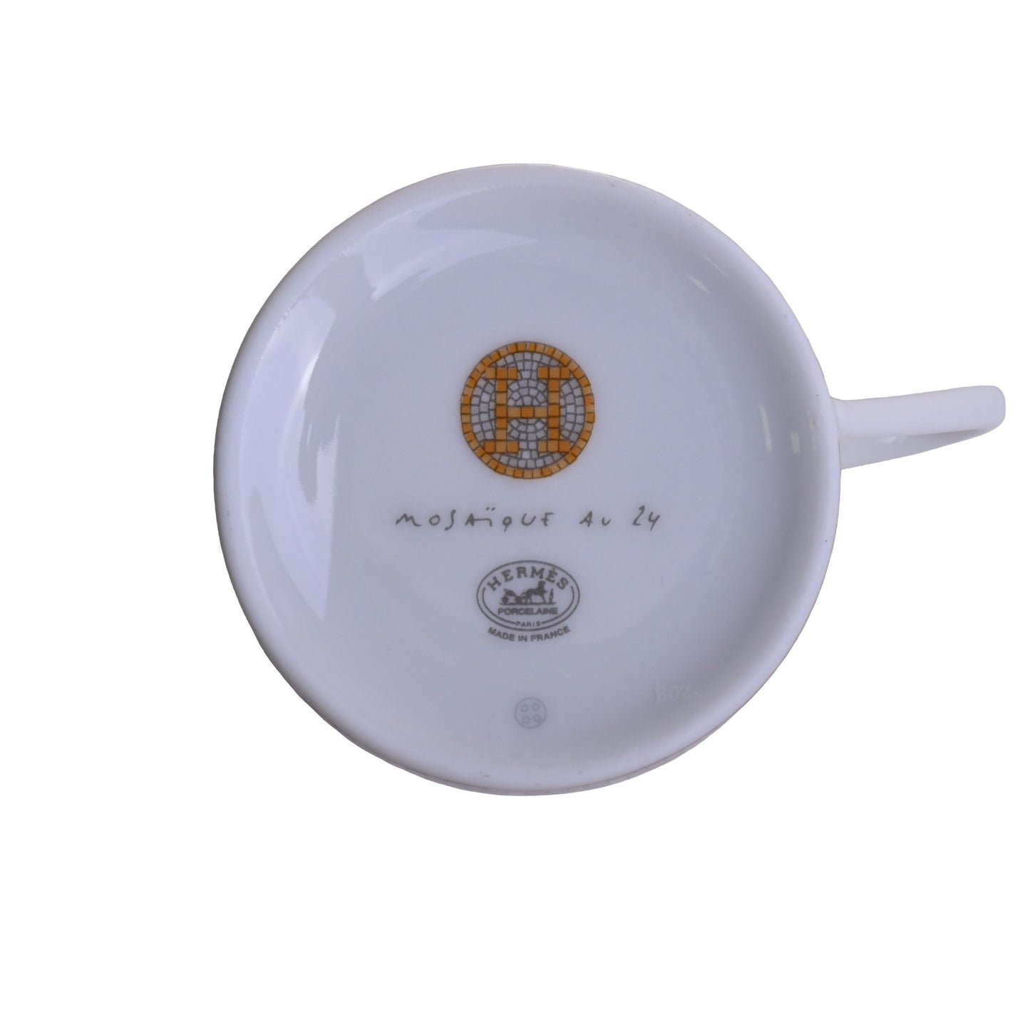 モザイク24　ヴァンキャトル　コーヒーカップ＆ソーサ―　ペア　ゴールド