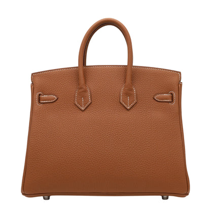 Birkin 25 Togo Gold SS KStamp