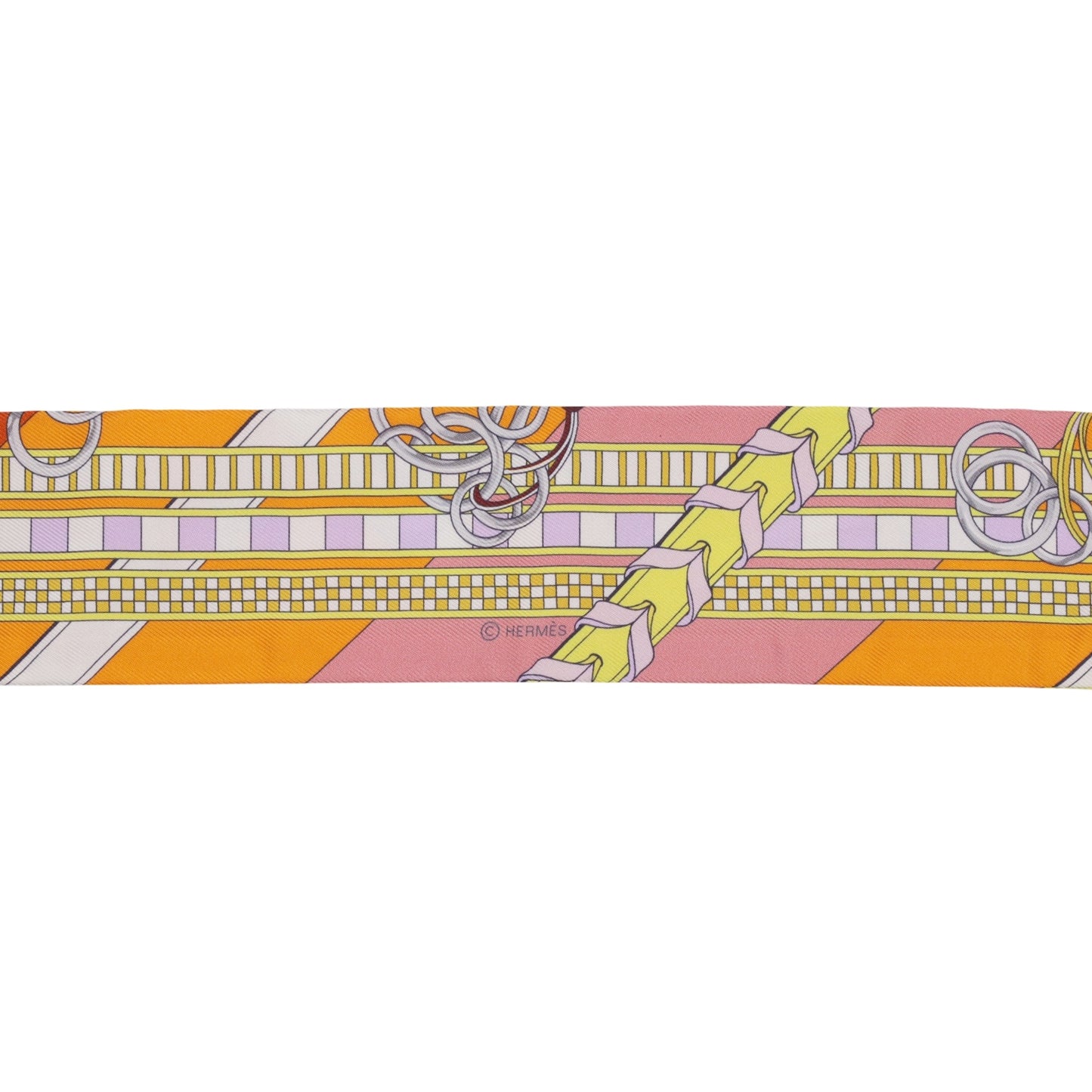 ツイリー　馬鞍トチャーム　シルク　オレンジ