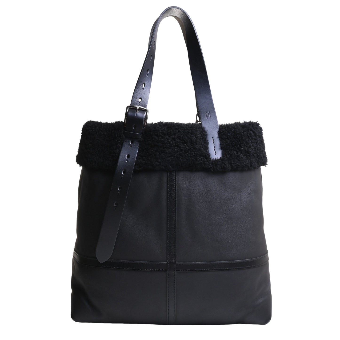 エトリヴィエール　ショッピングアビエイター　トリヨンクリストバル　ムートン　ブラック　SS　C刻印