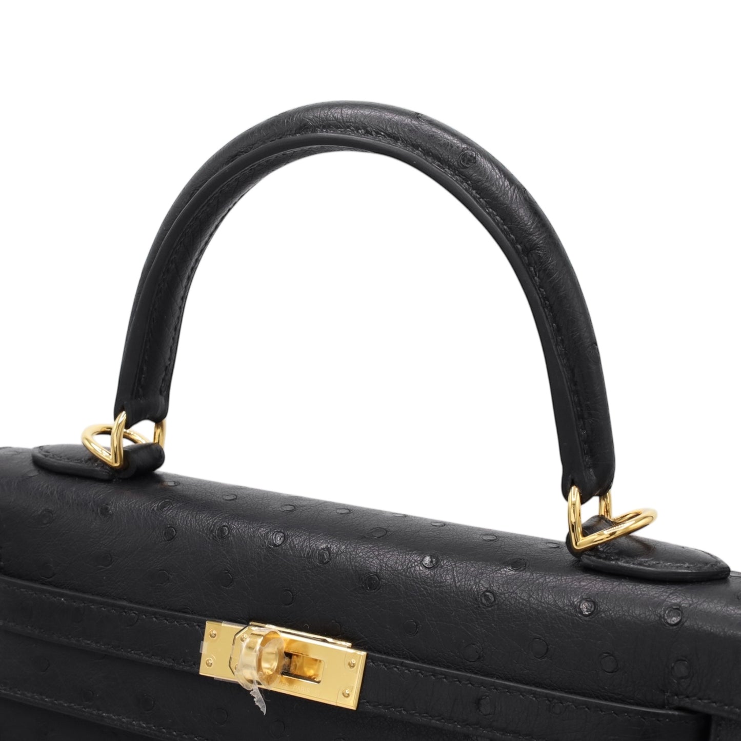 Kelly 25 鸵鸟黑 GP K 印章