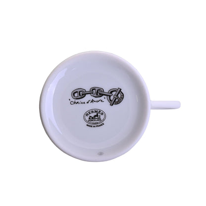 シェーヌダンクル　コーヒーカップ＆ソーサ―　ペア　プラチナ