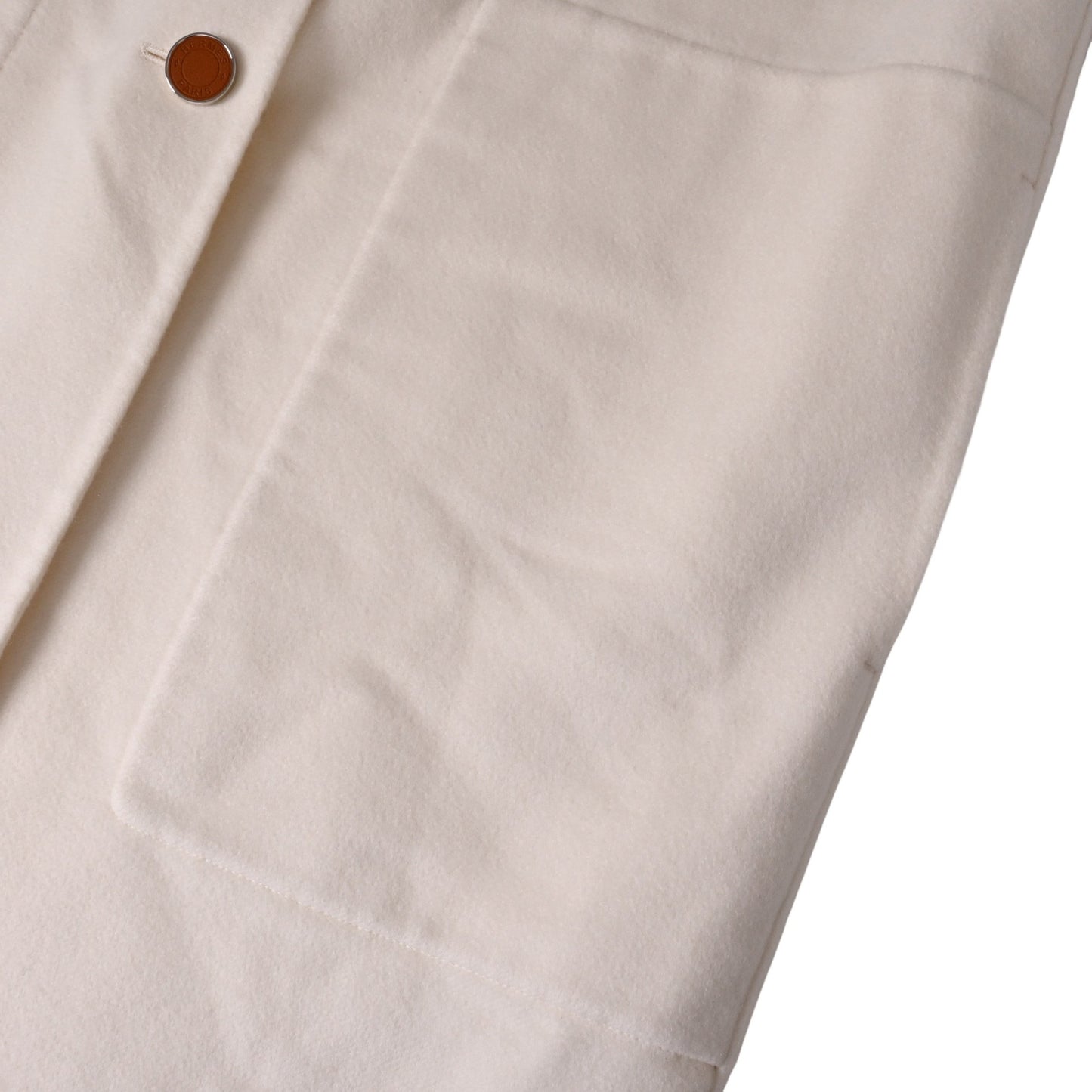 チェスターコート　カシミヤ　ホワイト　38