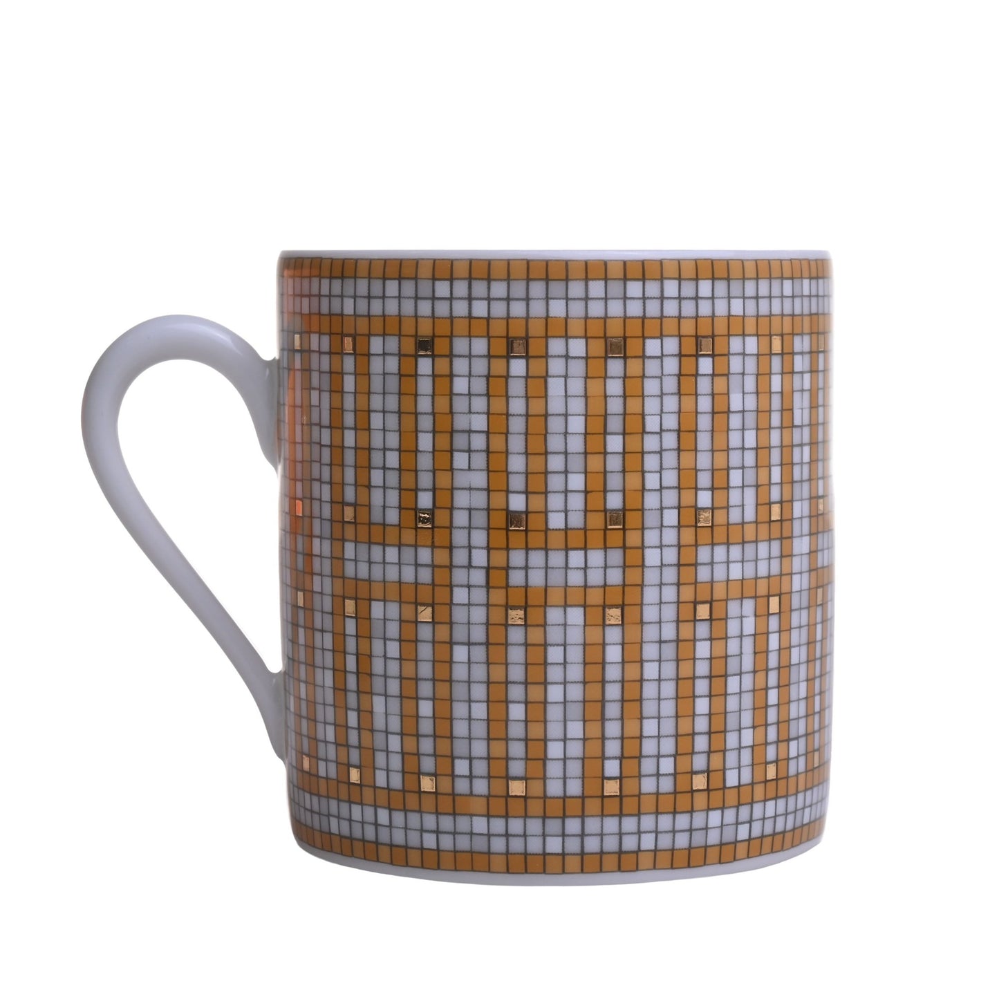 モザイク24　ヴァンキャトル　コーヒーカップ＆ソーサ―　ペア　ゴールド