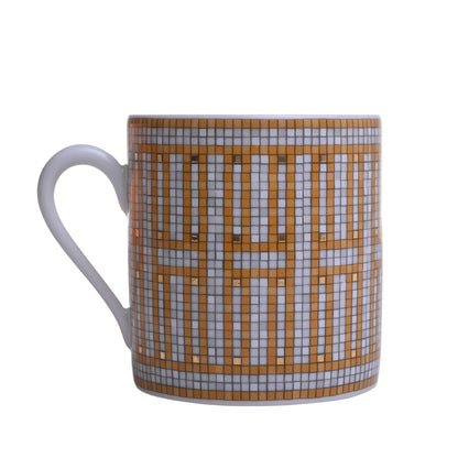 モザイク24　ヴァンキャトル　コーヒーカップ＆ソーサ―　ペア　ゴールド