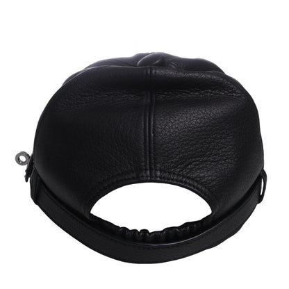 Cap Leather Black Kelly Metal Fittings SS M