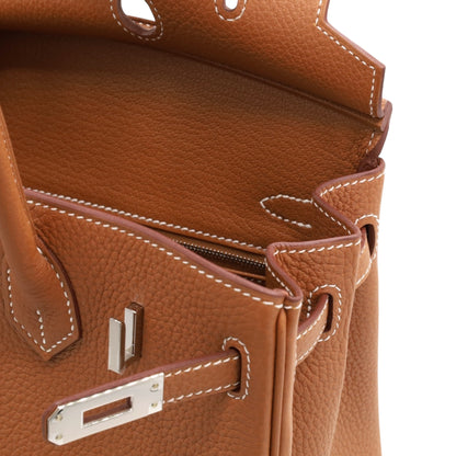 Birkin 25 Togo Gold SS KStamp