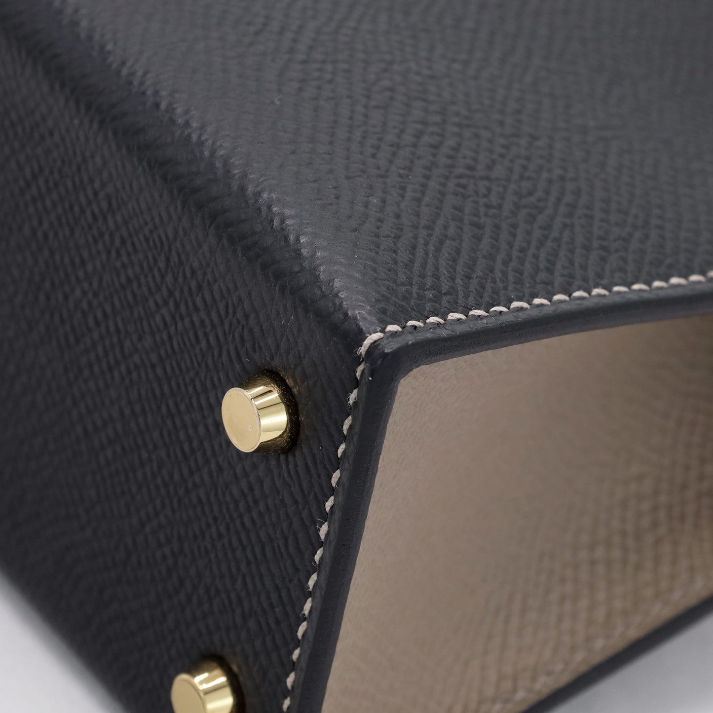 迷你凯莉包 2 个人订单 Vaux Epson 黑色 Griasphalt 香槟金色五金件 W 雕刻