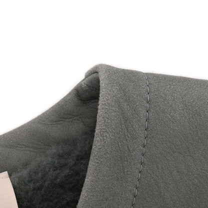 ロングジレ　ムートン　カーキ　34