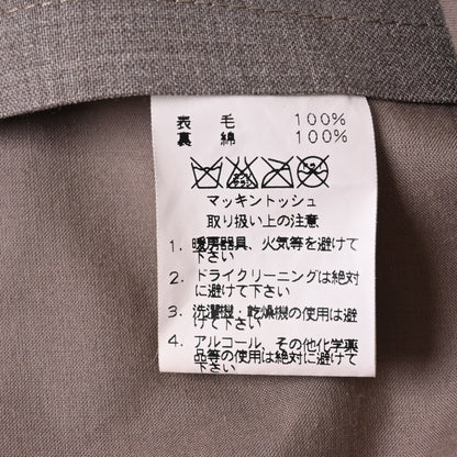 コート　マッキントッシュ　ウール　グレー　XS