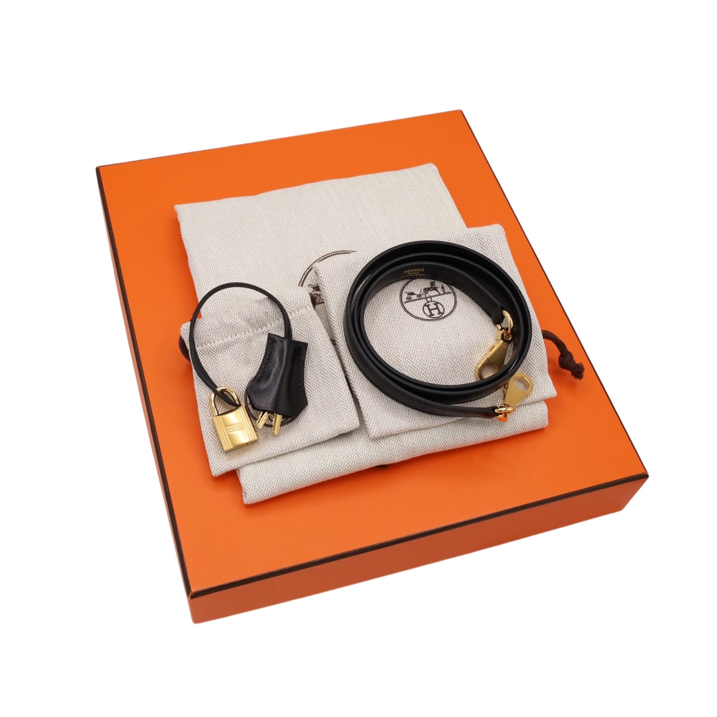 ケリー25　ボックスカーフ　ブラック　GP　W刻印