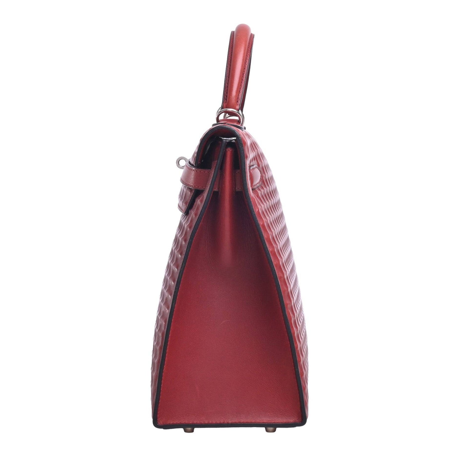 Kelly 32 Dewitch Waffle Box Calf Rouge Ash SS □G engraved