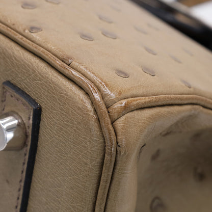 バーキン30　オーストリッチ　ムース　SS　T刻印