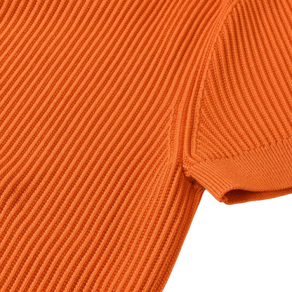 Half Sleep Tops Rayon Orange 38