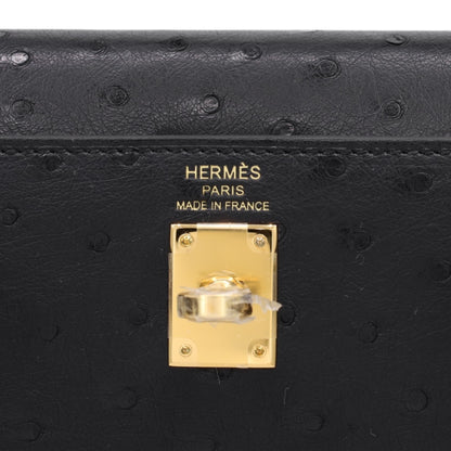 Kelly 25 鸵鸟黑 GP K 印章