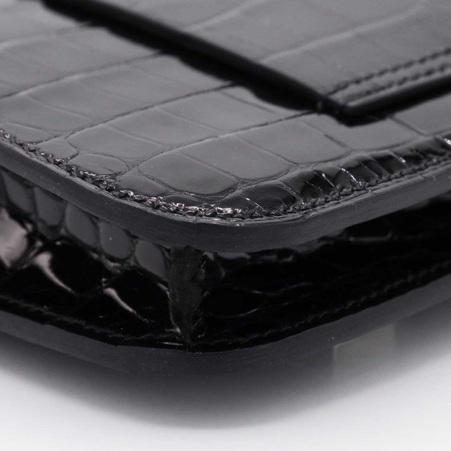 コンスタンススリム　アリゲーター　ブラック　SS　B刻印