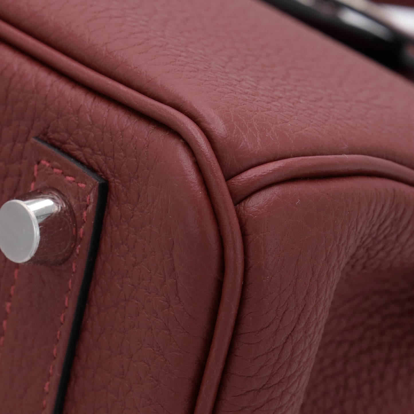 Birkin 25 Togo Rouge Ash SS K stamp