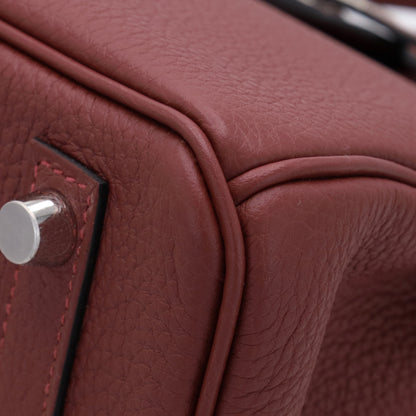 Birkin 25 Togo Rouge Ash SS K stamp