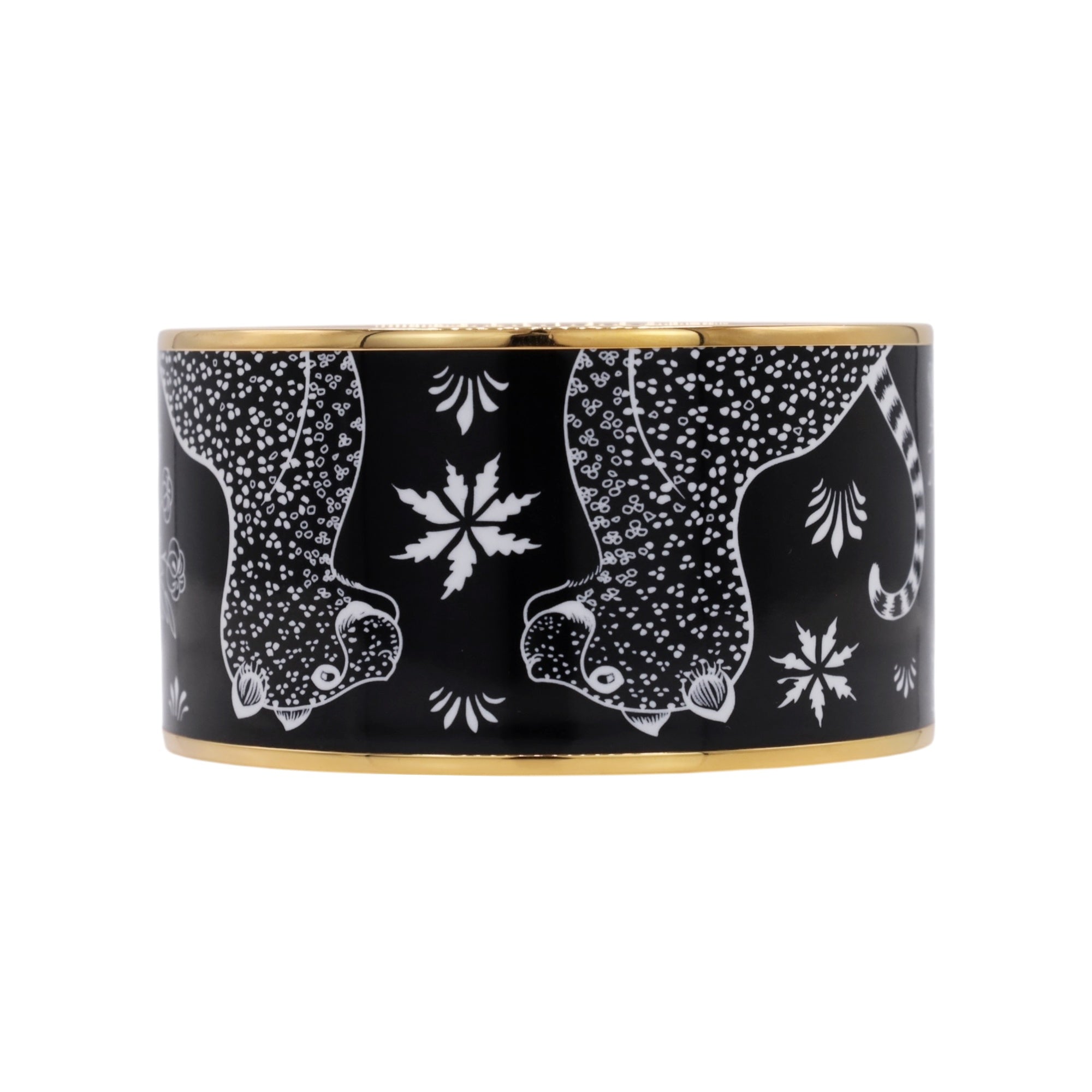 HERMES エマイユTGM Les Leopards Positif Negatif バングル GP – LALÙE