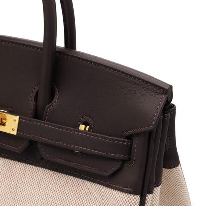 バーキン25　ヴォースイフト　トワルアッシュ　 べブラン　エクリュ　GP　K刻印