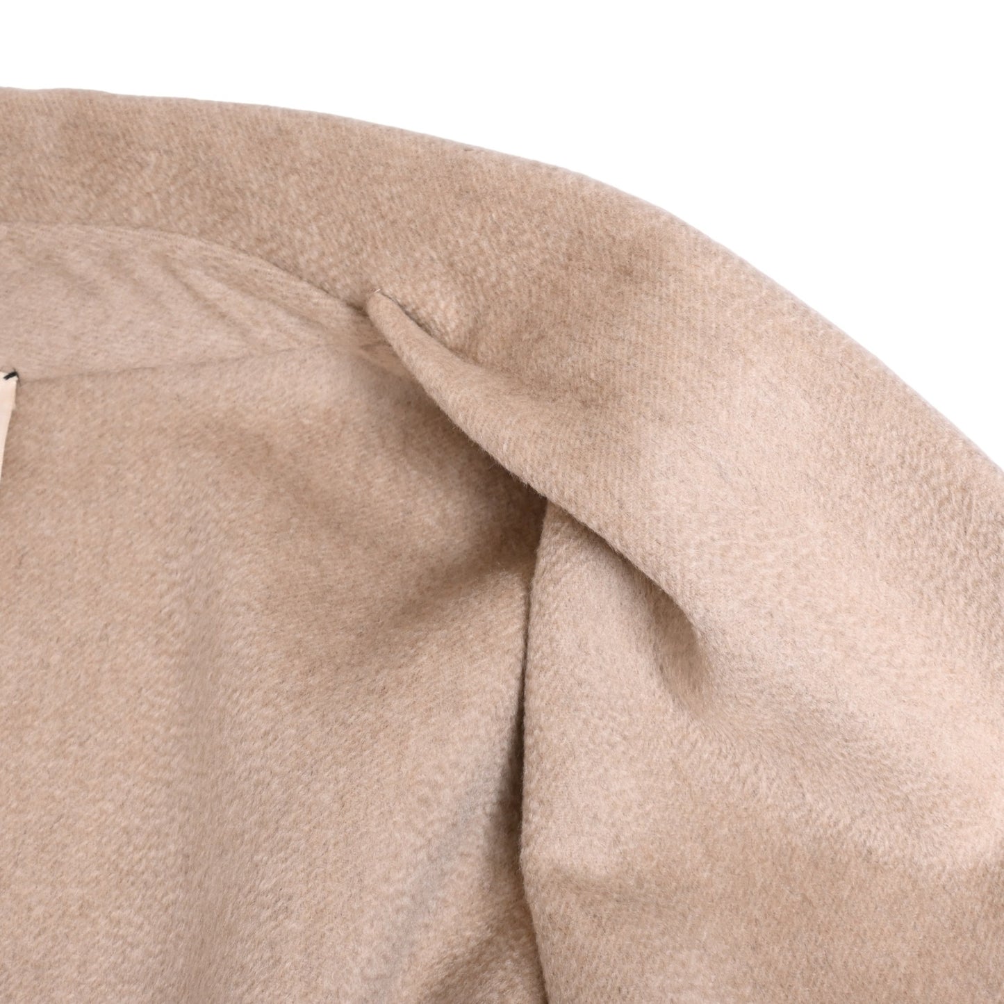 ベルテッドコート　カシミヤ　グレー　ベージュ　38