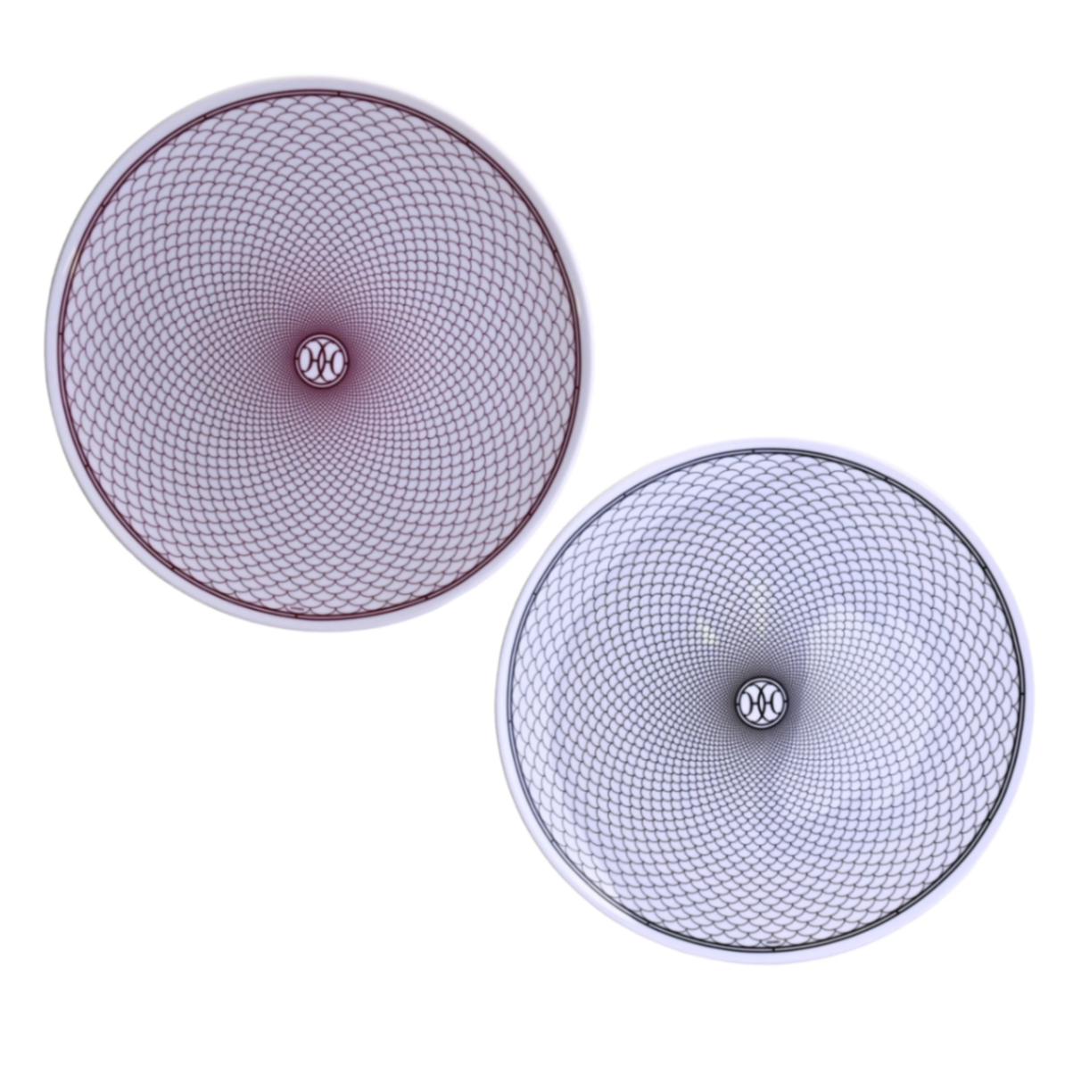 Ash Deco Dinner Plate Pair Rouge Black