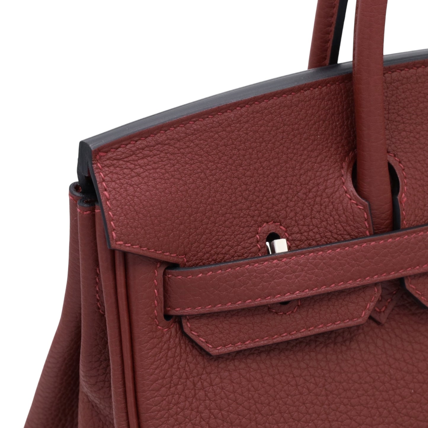 Birkin 25 Togo Rouge Ash SS K stamp