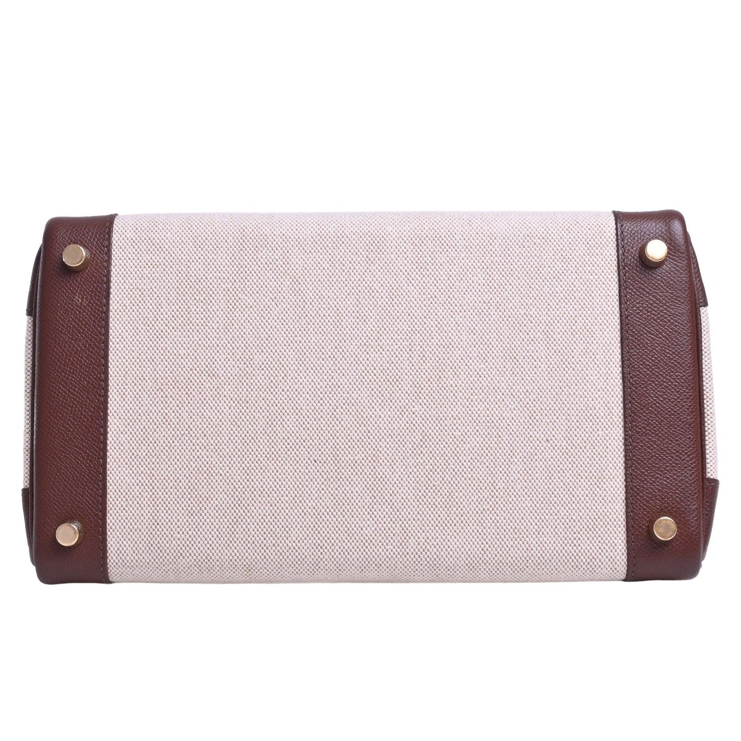 Birkin 30 Kushbell Toile Ash Brown GP □H engraved