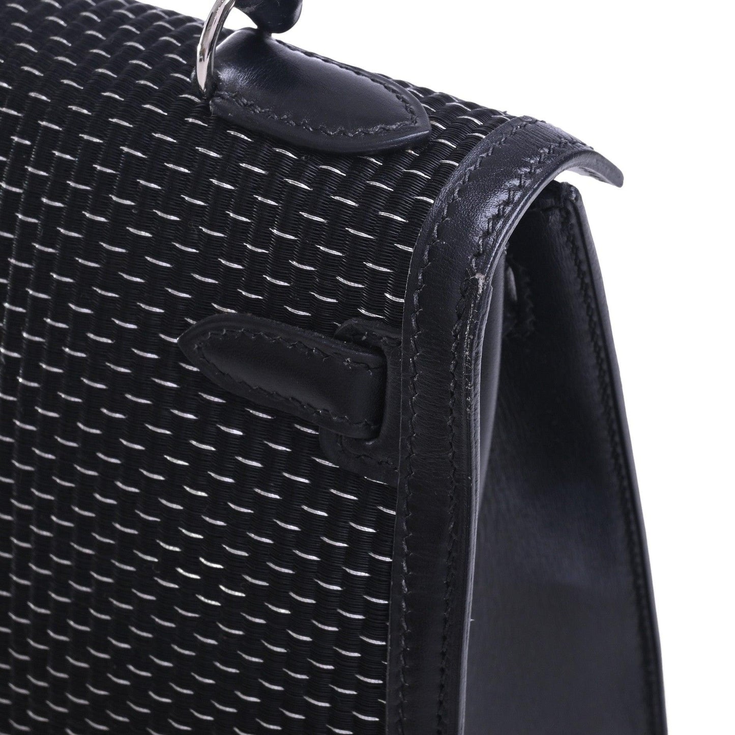 Kelly 25 Metal Crinorun Box Calf Black SS □C Engraved