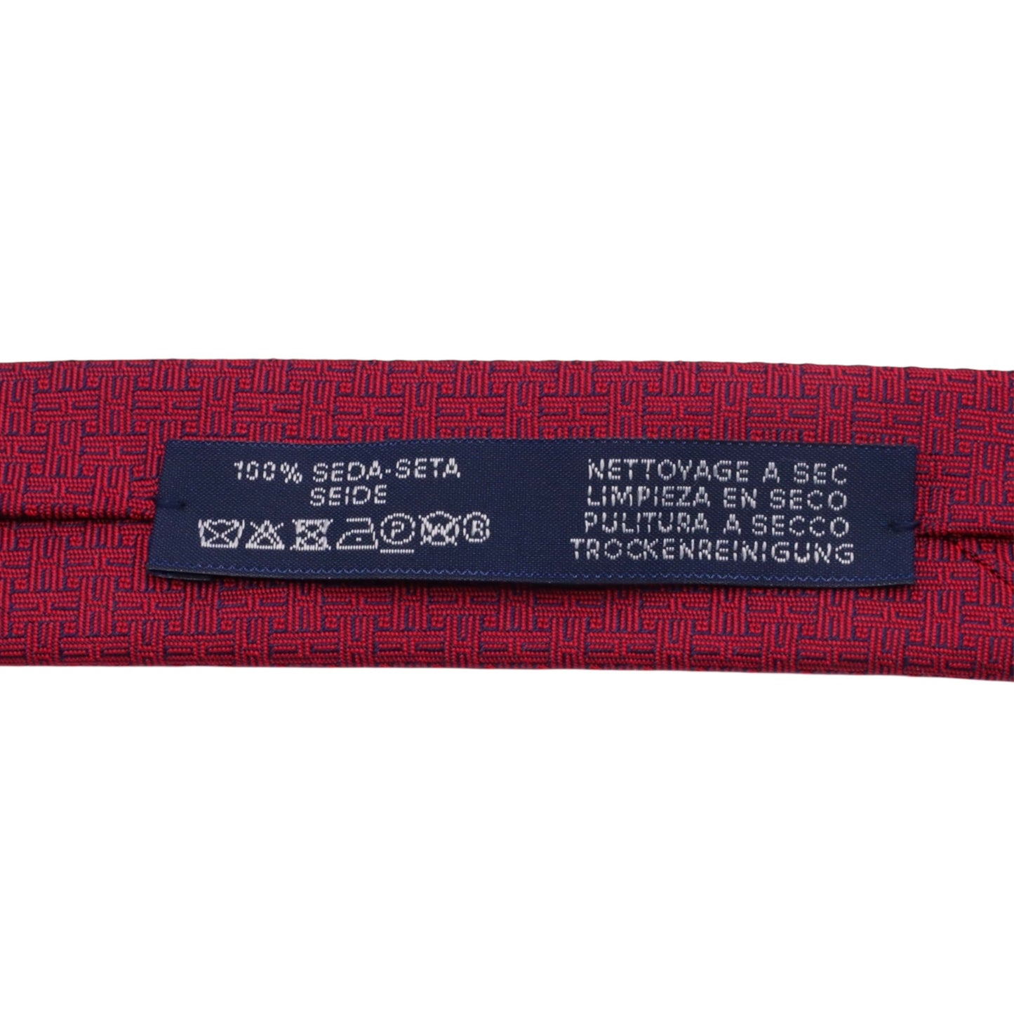 Tie silk red