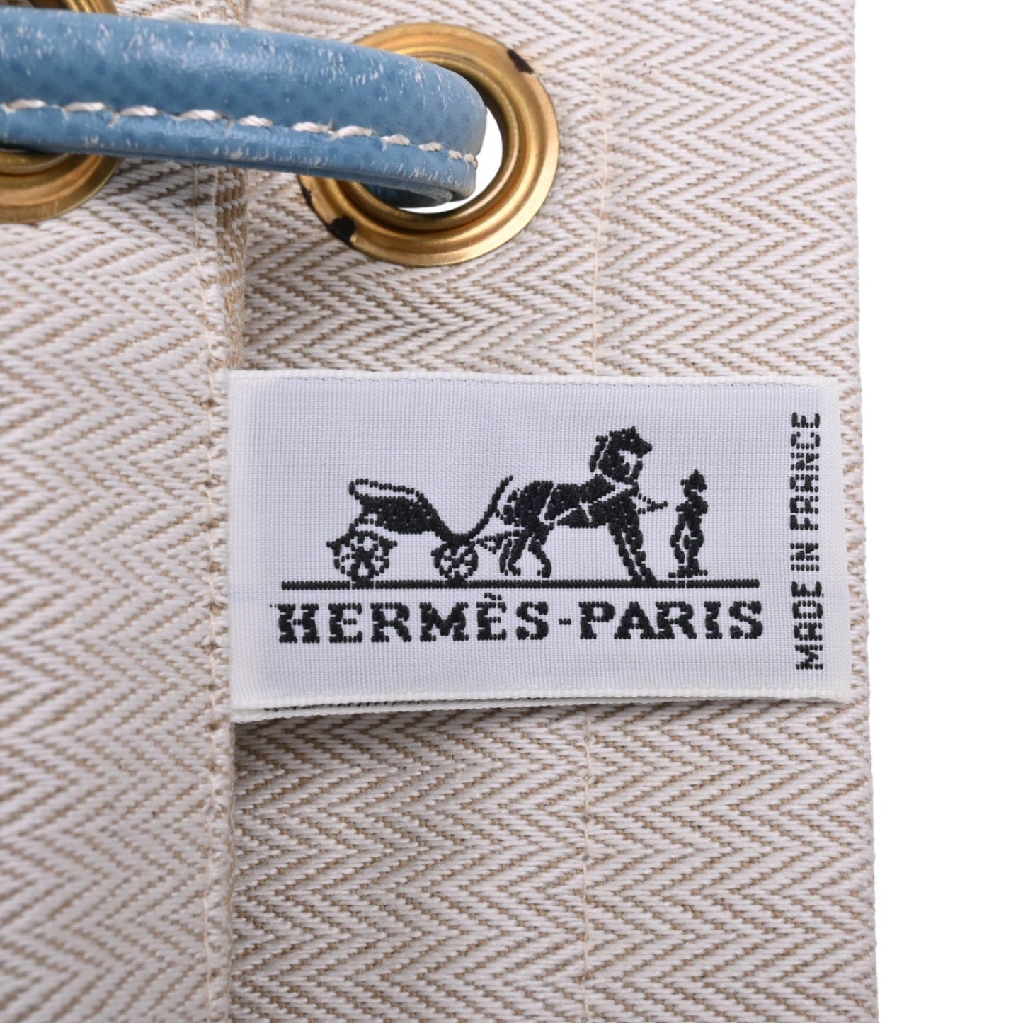 アリーヌGM　トワルシェブロン　アイボリー　ブルージーン