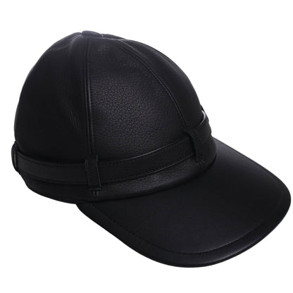 Cap Leather Black Kelly Metal Fittings SS M