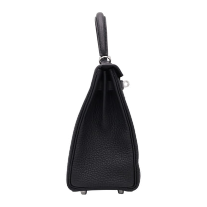 Kelly 25 Togo Black SS K stamp