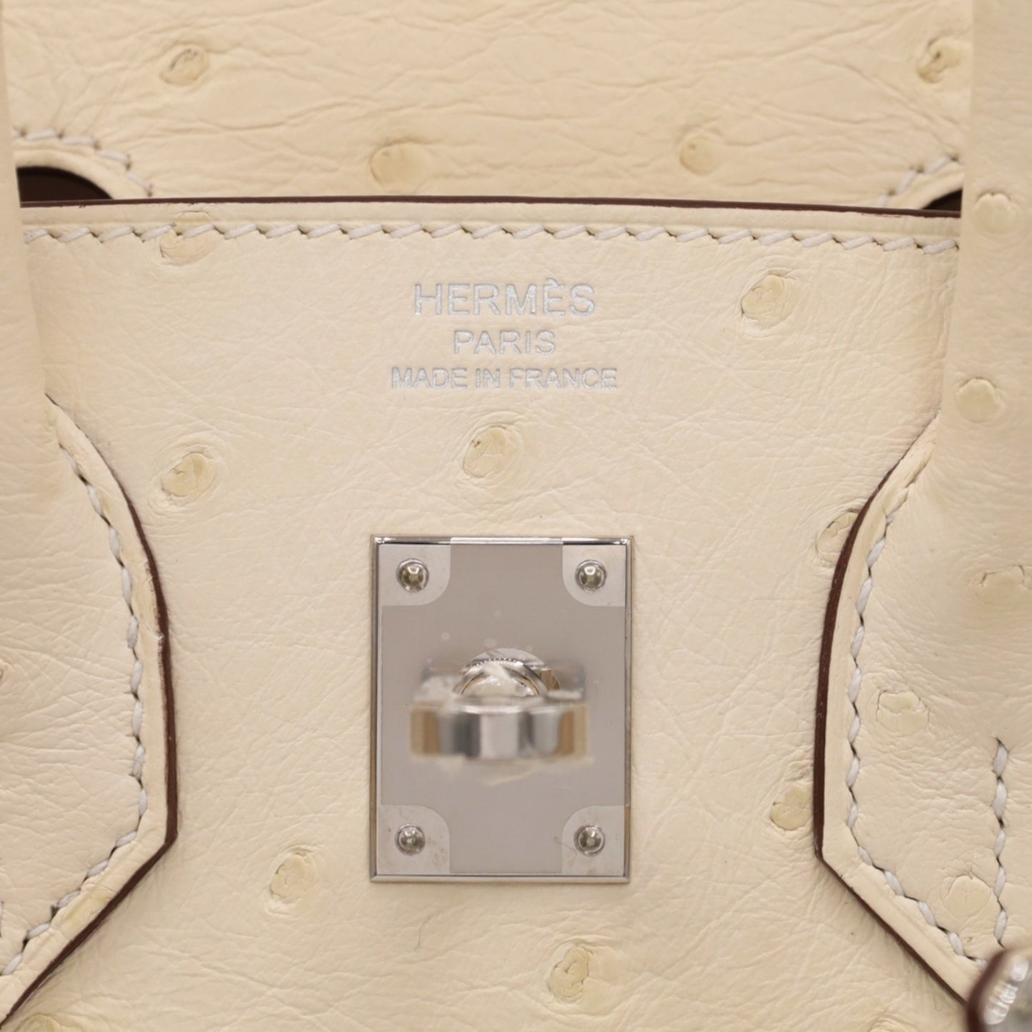 バーキン25　オーストリッチ　ナタ　SS　U刻印