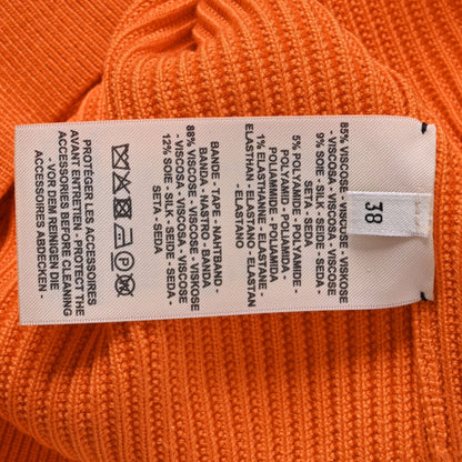 Half Sleep Tops Rayon Orange 38