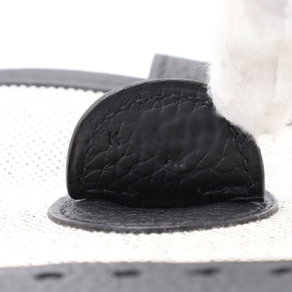 Evelyn 3PM Taurillon Clemence Toile Ash Black J SS KStamp