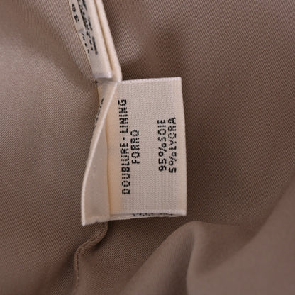 裙子羊毛米色38