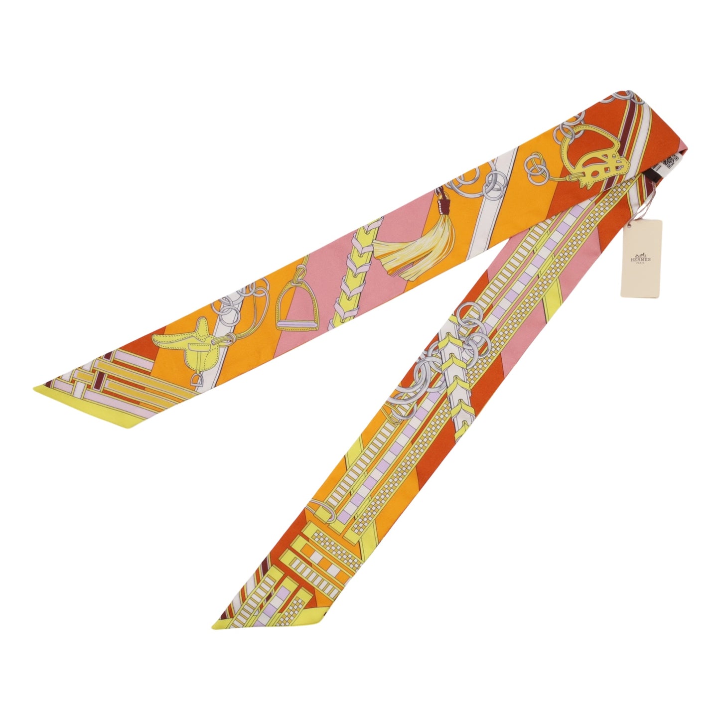 ツイリー　馬鞍トチャーム　シルク　オレンジ